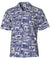 Tapa Hook Aloha Shirt Royal Blue Royal Creations