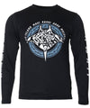 Tapa Manta Ray Long Sleeves Dri-Fit Tee Black