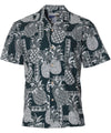 Tapa Pineapples Hawaiian Shirt Waimea Casuals Green Paradise Found