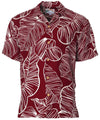 Taro Leaf Resort Shirt Red Paradise Found