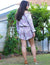 Taupe Romper 3/4 Sleeve Off Shoulder Zoe w/Lace Trim Taupe Fits XS to L (2-12) Shaka Time Hawaii