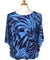 TIARE Blouse Caftan Poncho Tunic Blue Mae Young Designs