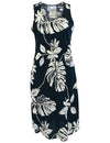 Tiare Hawaiian Dress Sleeveless Black Paradise Found