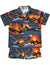 Toddler Boy's Clothes Set Kilauea Volcano Lava Silver RJC