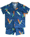 Toddler Boy's Clothes Set Surfer Tapa | Navy