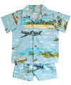 Spitfire Pacific Airplanes Toddler Boy's Clothes Set