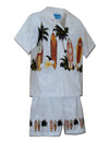 Classic Surfing Boards Boys Toddler Clothes Set White Pacific Legend