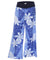 Tribal Plumeria Palazzo Pants Wide-Leg Blue Mae Young Designs