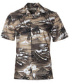 Tropical Island Diamond Tiki Hawaiian Shirt Brown Royal Creations