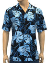 Tropical Monstera Shirt Blue