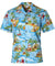 Tropical Pole Christmas Shirt Sky Blue Aloha Republic