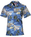 Waves of Aloha Woody Cars Shirt Navy RJC