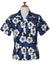 Kula Aloha Camp Shirt for Women Blue M RJC