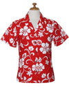 Women Camp Hawaiian Shirt Hibiscus Kaneohe